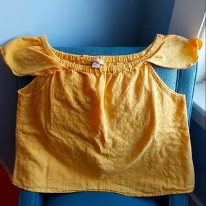 J Crew Off the Shoulders Top Size Small